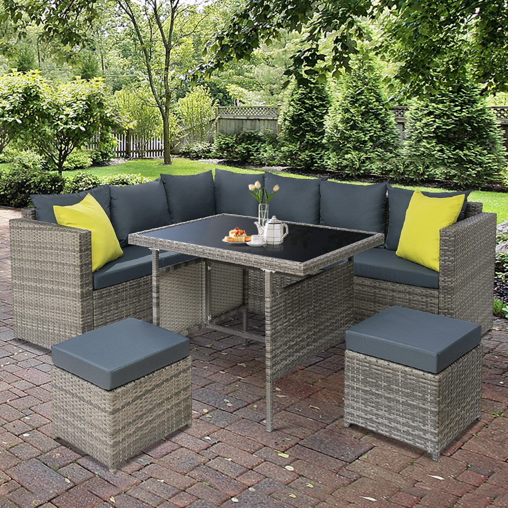 Outdoor Furniture Patio Set Dining Sofa Table Chair Lounge