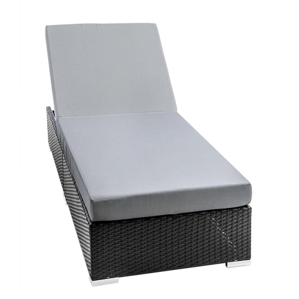 Sun Lounge Wicker Lounger Outdoor Furniture Rattan Garden Day